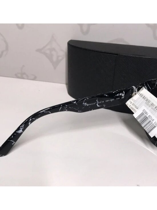 New Prada SPR 01Y 09V-5S0 Women’s Sunglasses – Black Marble main image 4